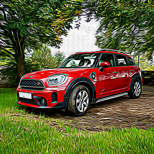 Car Oil Painting Art from Your Photo - Personalised Car Oil Painting