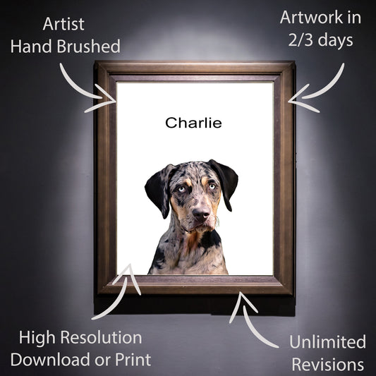 Personalised Dog  Photo Art